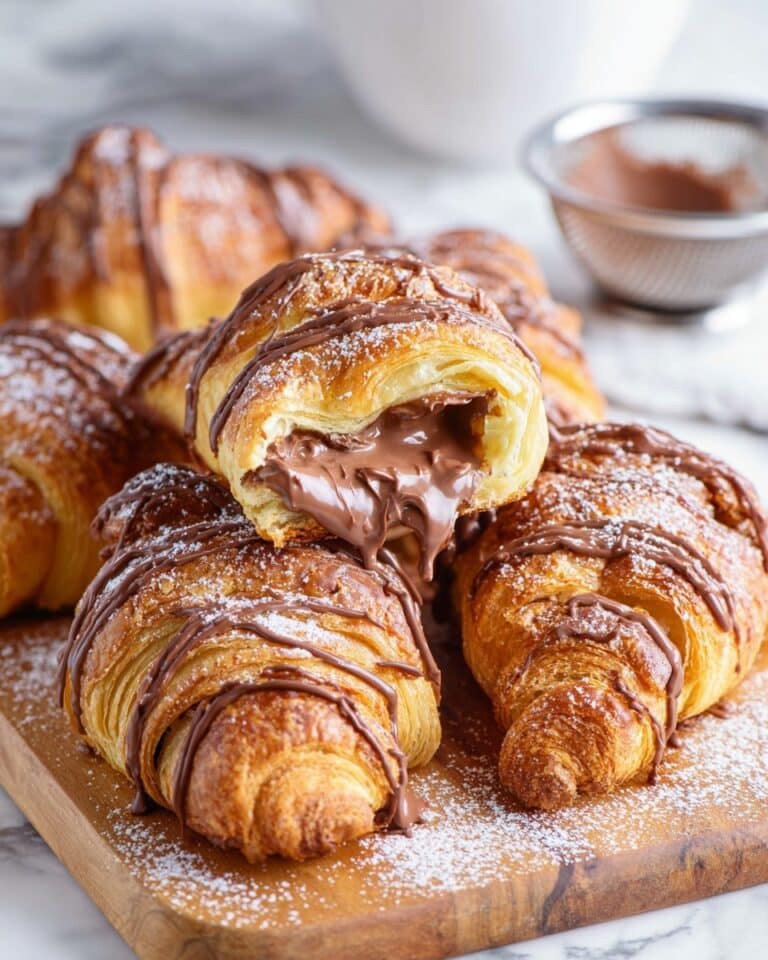 Air Fryer Nutella and Chocolate Chip Croissants Recipe