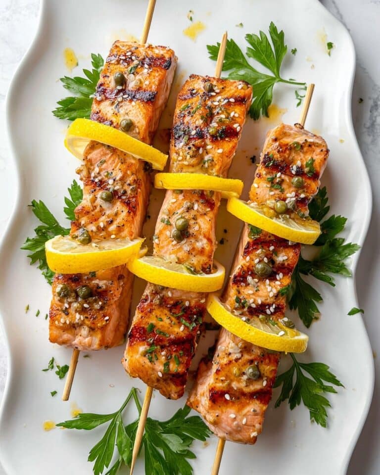Grilled Lemon-Infused Salmon Kabobs Recipe