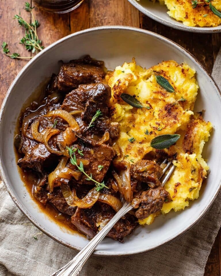 Cider Braised Pot Roast with Crispy Sage Potatoes Recipe