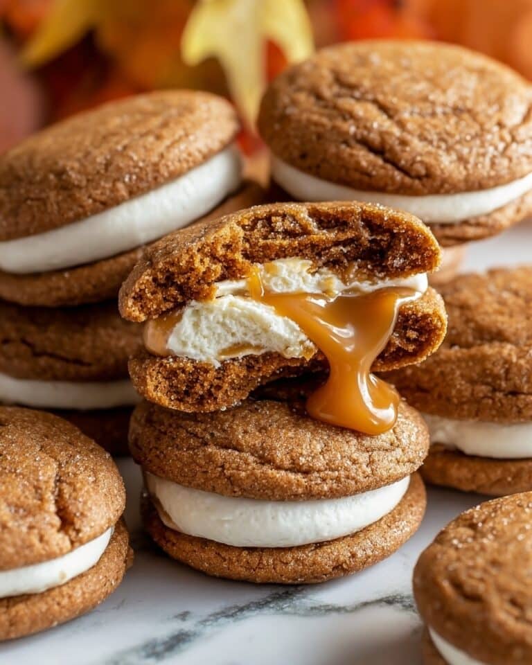 Apple Cider Whoopie Pies with Buttercream and Caramel Filling Recipe