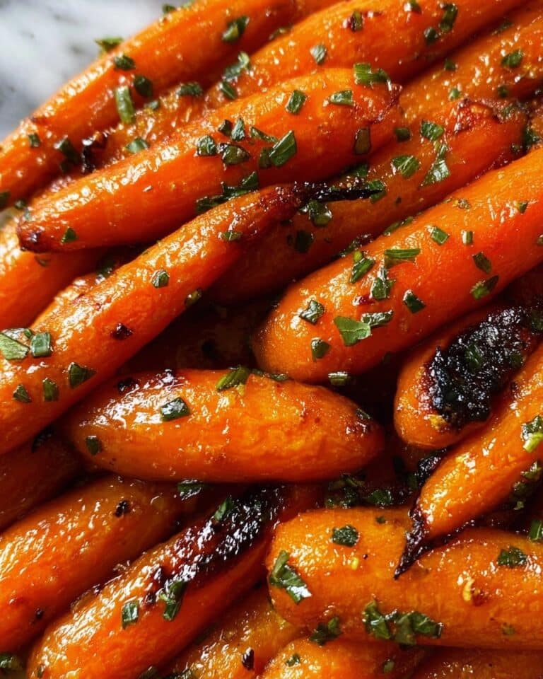 Honey Garlic Butter Roasted Carrots Recipe