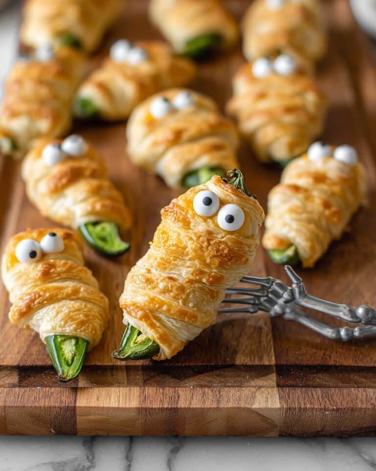 Halloween Mummy Jalapeño Poppers Recipe