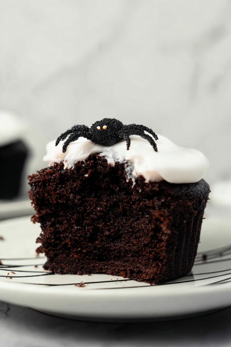 Creepy Halloween Spider Cupcakes Recipe