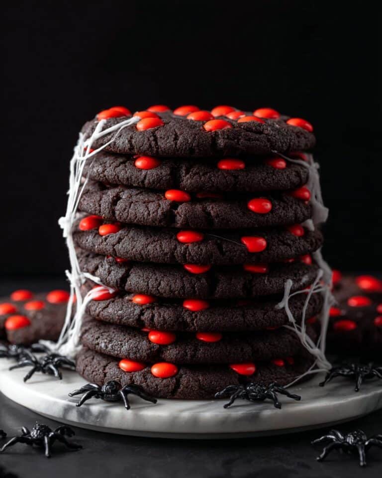 Halloween Black Cocoa Chocolate Cookies Recipe