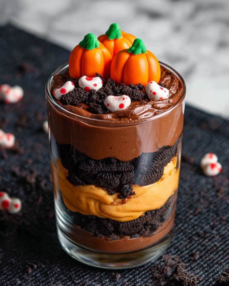 Halloween Dirt Cake Cups Recipe