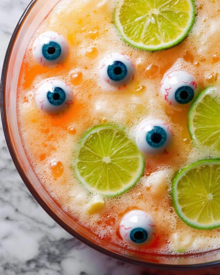 Halloween Punch with Orange Sherbet and 7UP Recipe