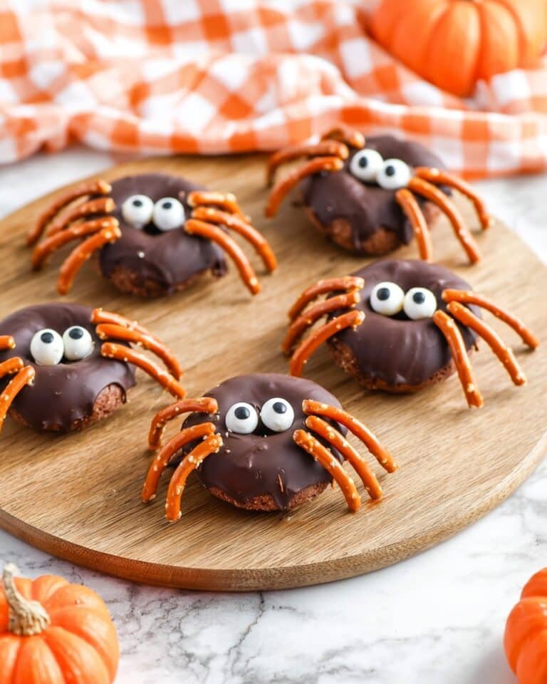 Halloween Spider Donut Snack Recipe