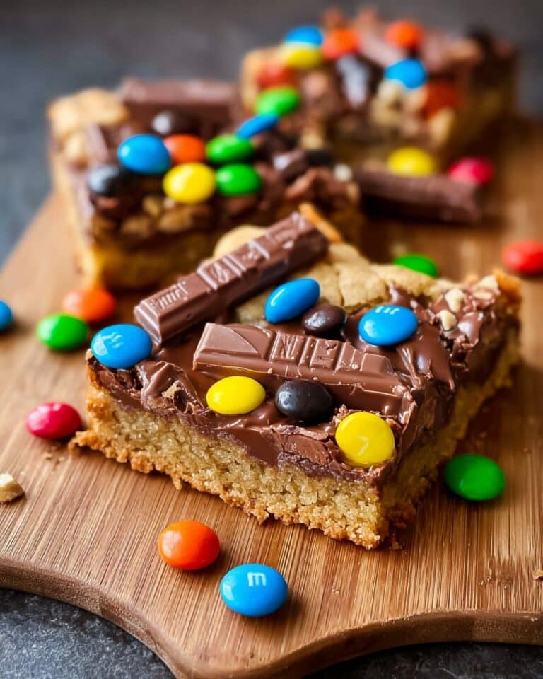 Candy Bar Cookie Bars Recipe