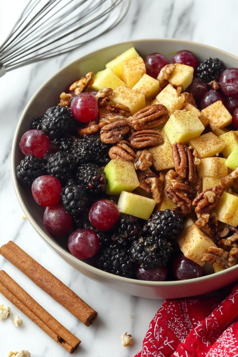 Fall Fruit Salad with Maple Cinnamon Dressing Recipe