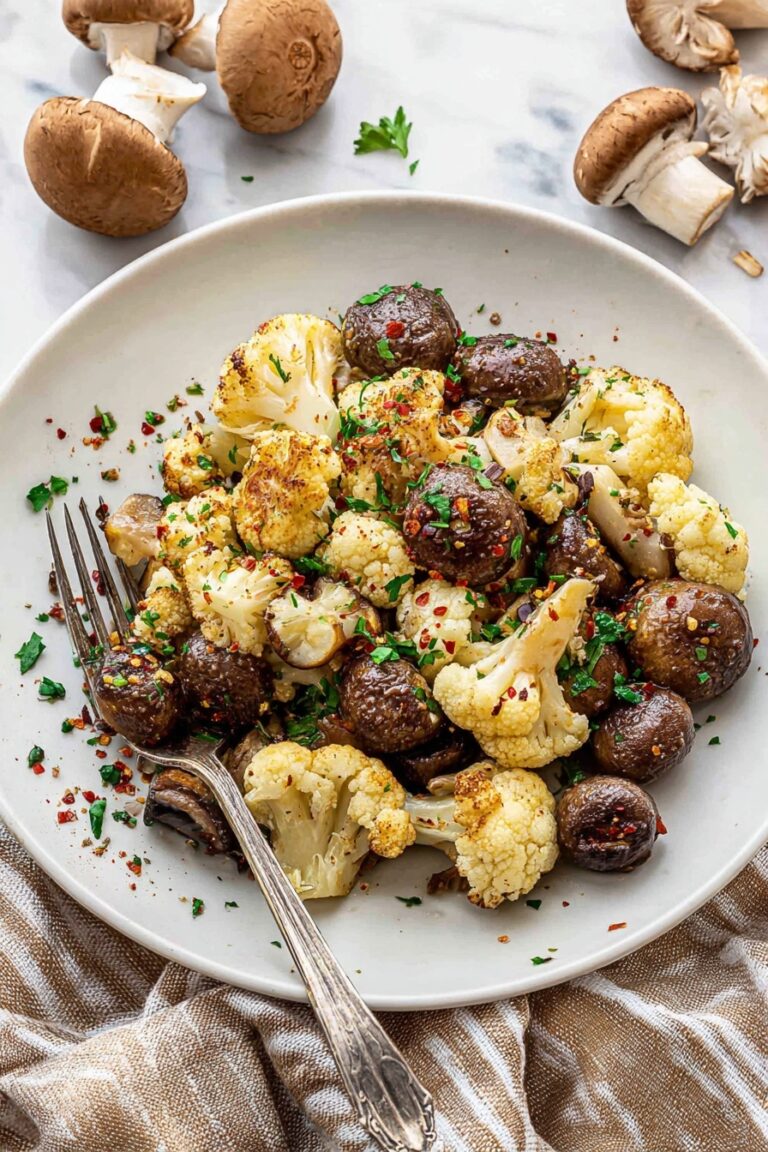 Mushroom Cauliflower Skillet Recipe