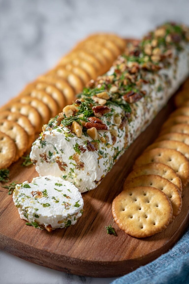 Garlic Herb Cheese Log Recipe