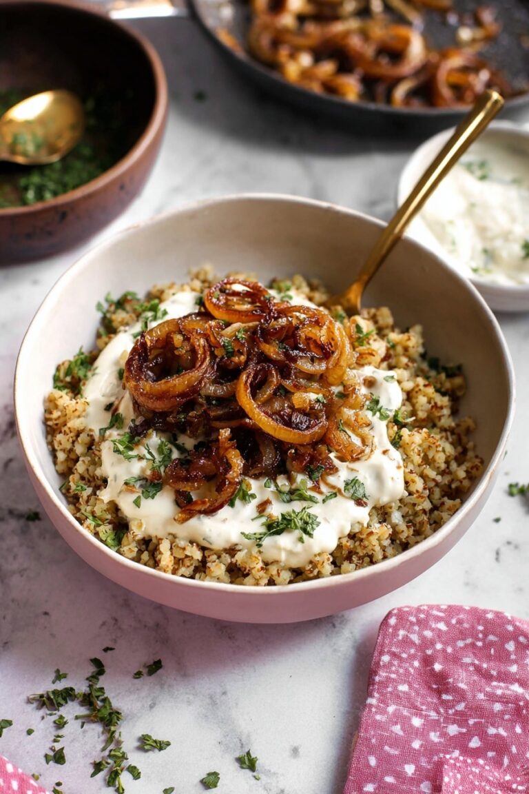 Easy Mujadara Lentils and Rice Recipe