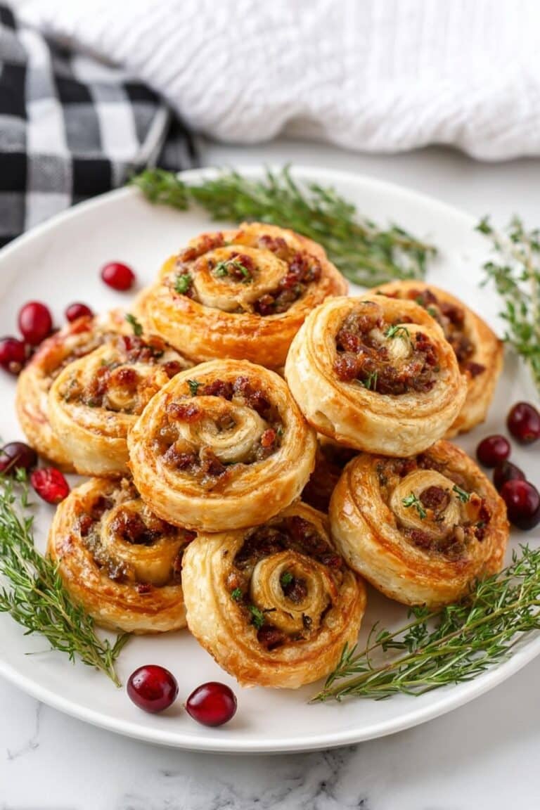 Sausage Cranberry Brie Bites Recipe