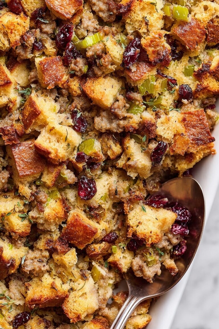 Sausage Cranberry Stuffing Recipe