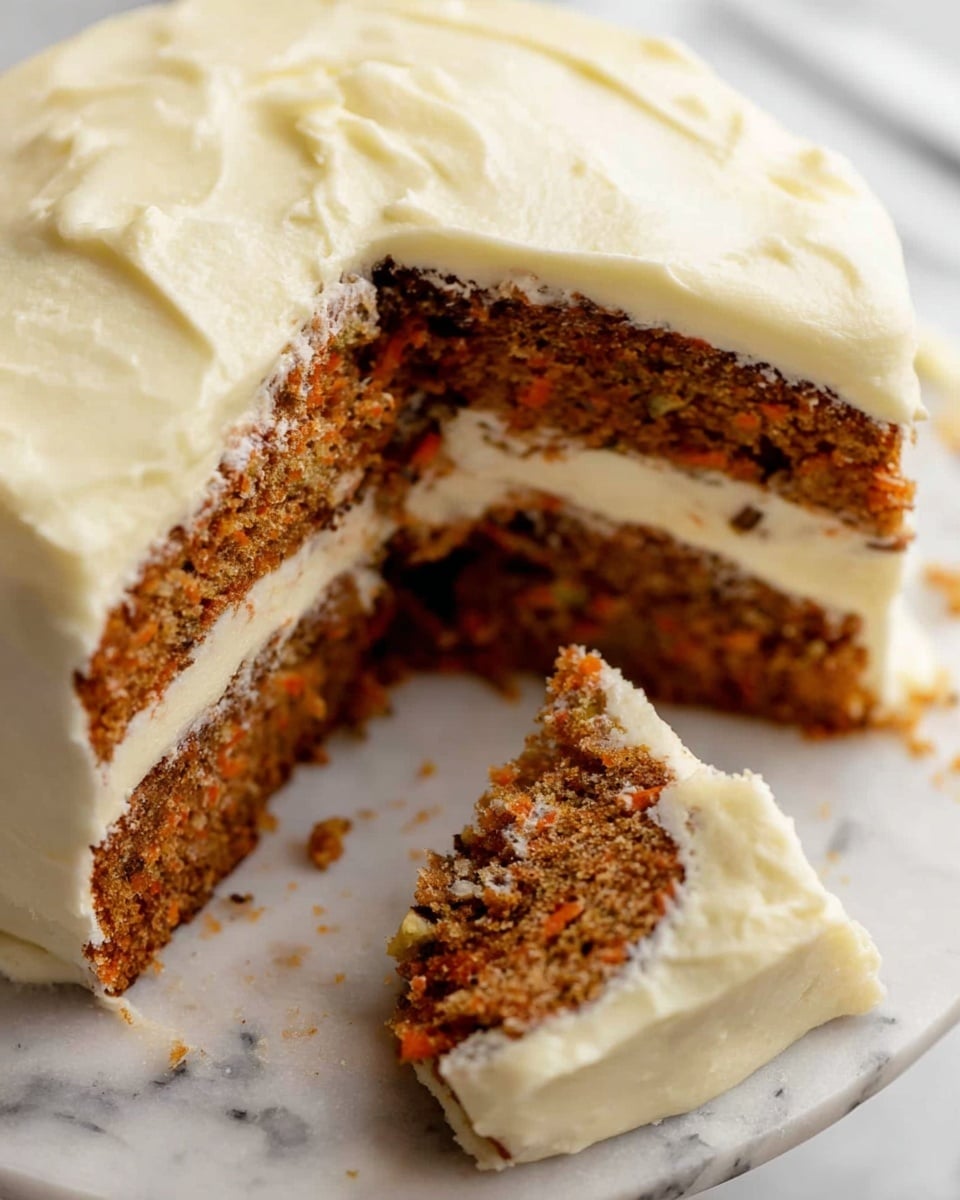 Classic Carrot Cake with Cream Cheese Frosting Recipe - Serving Suggestion