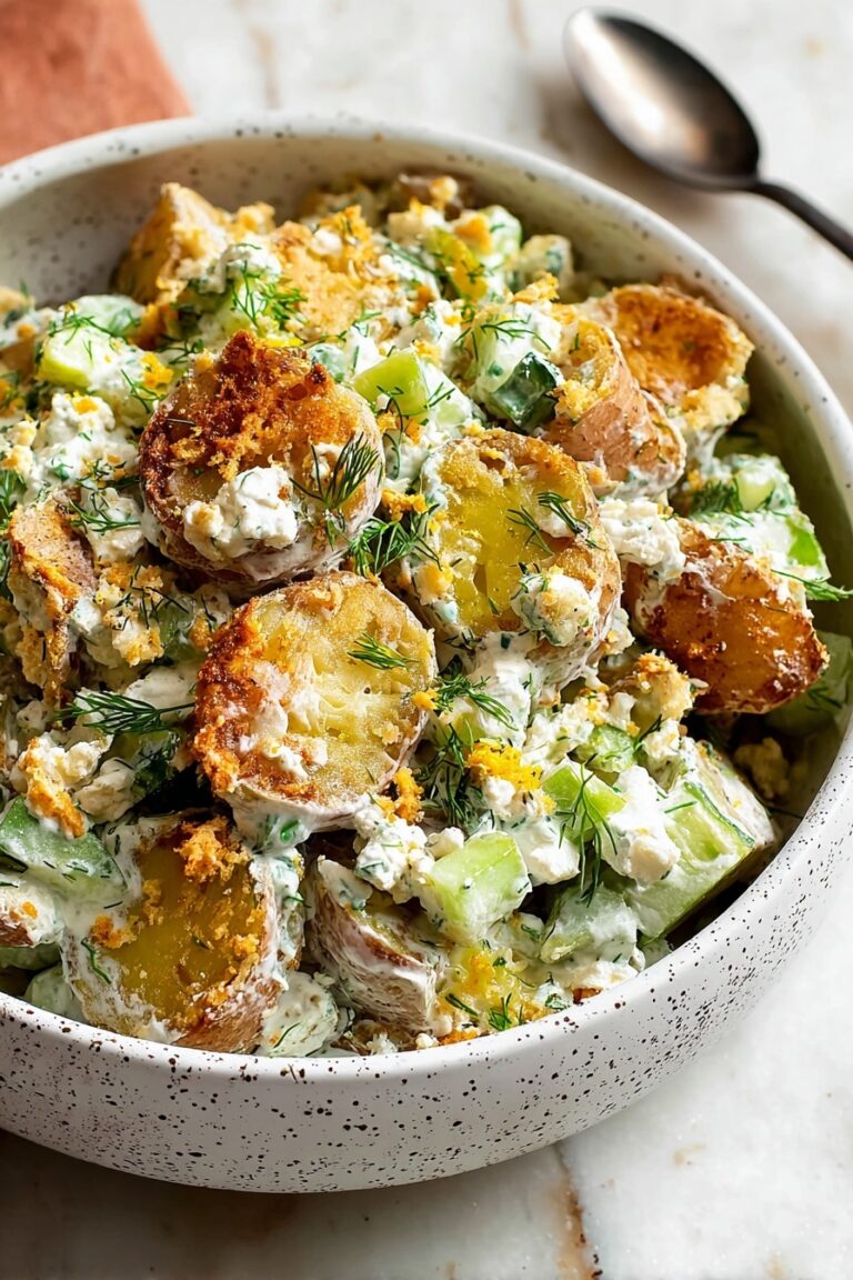 Smashed Potato Salad with Herb Dressing Recipe