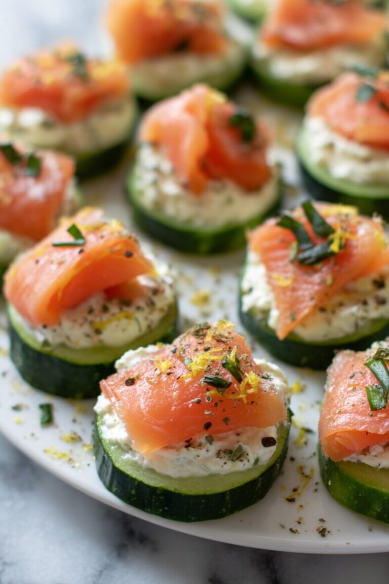 Smoked Salmon Cucumber Bites Recipe