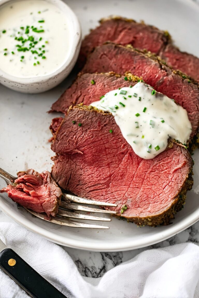 Herb Garlic Butter Beef Tenderloin Roast Recipe