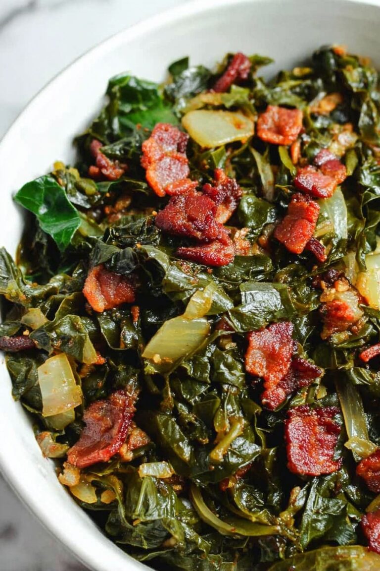 Southern Collard Greens with Bacon Recipe
