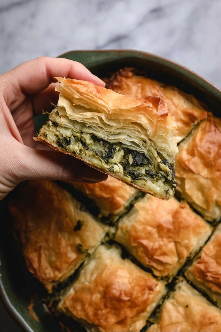 Easy Spinach Spanakopita with Homemade Phyllo Recipe