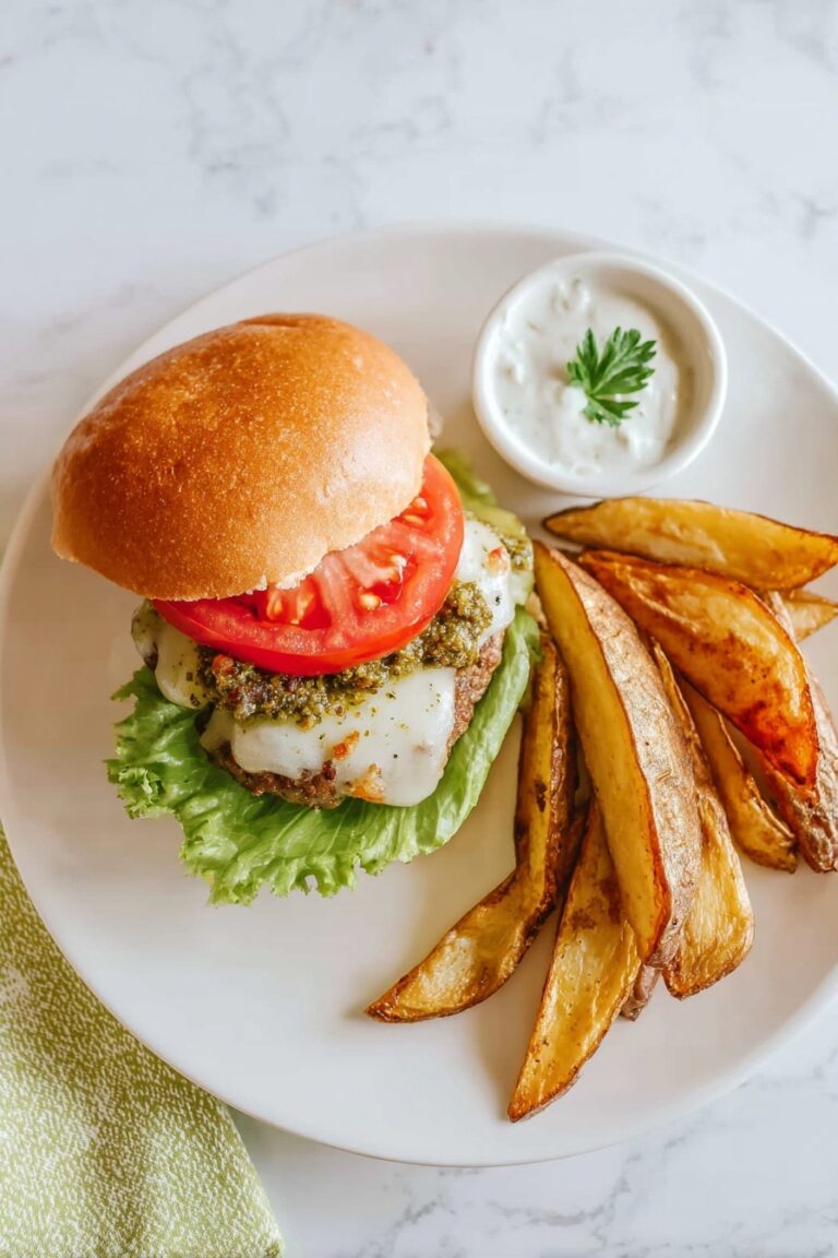 Chicken Spinach Burgers with Mozzarella Recipe