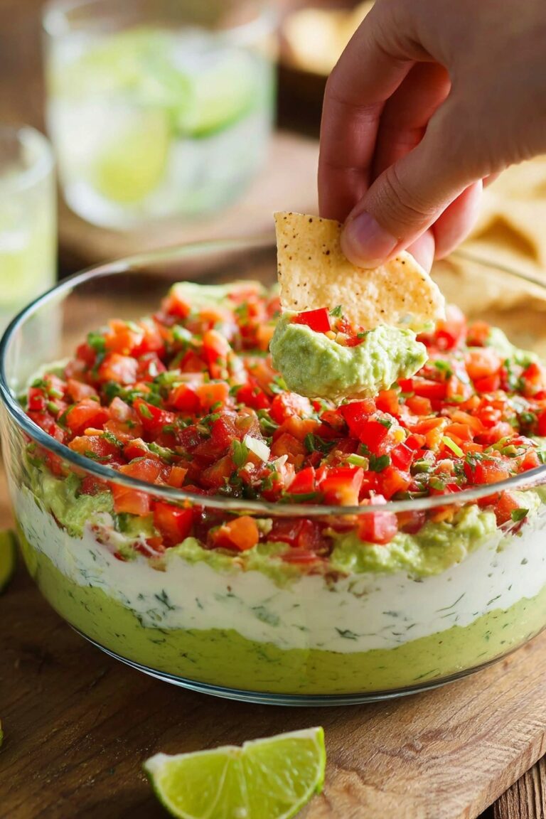 Creamy Guacamole with Cotija and Confetti Salsa Recipe