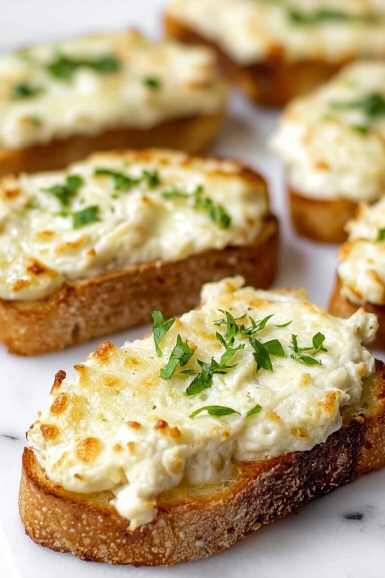 Cheesy Artichoke Bruschetta Recipe