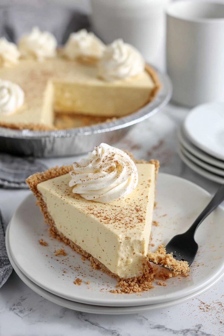 No Bake Eggnog Pie Recipe