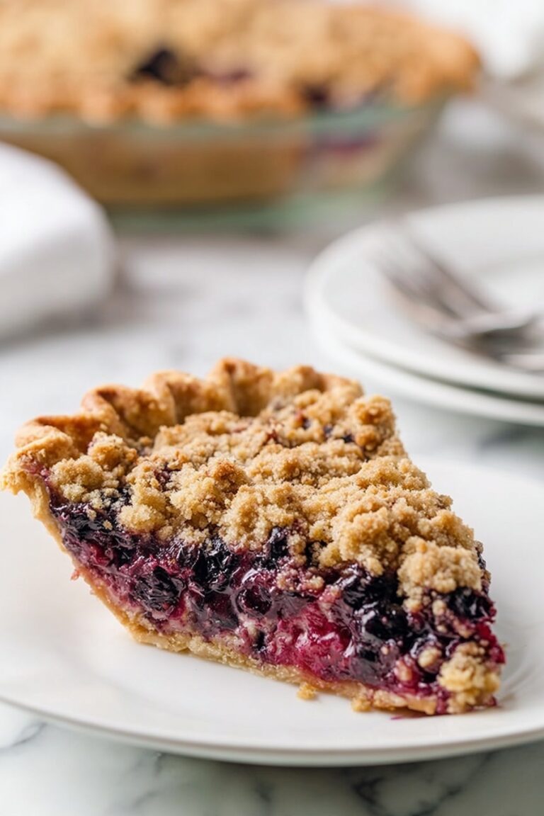 Blueberry Pie with Crumb Topping Recipe