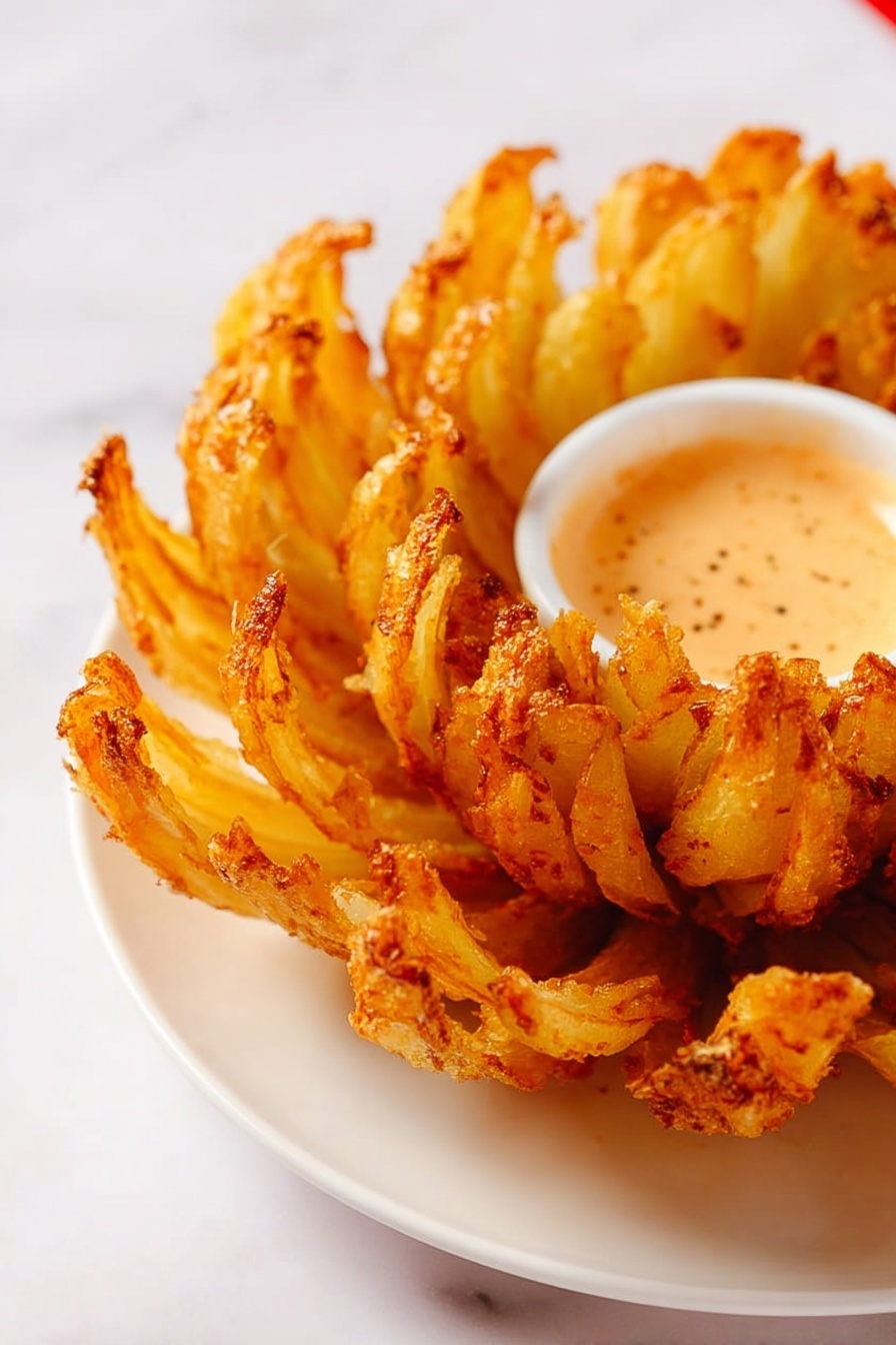 Perfect Blooming Onion Recipe - Serving Suggestion