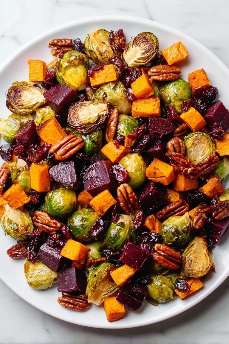 Winter Roasted Vegetable Salad Recipe