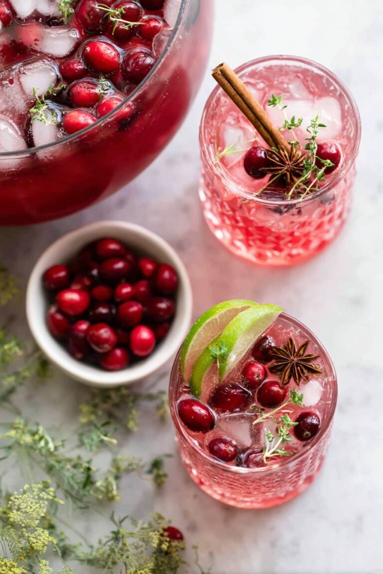 Festive Cranberry Ginger Punch Recipe
