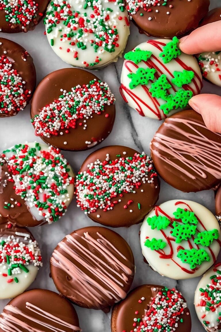 Festive Chocolate Covered Oreos Recipe