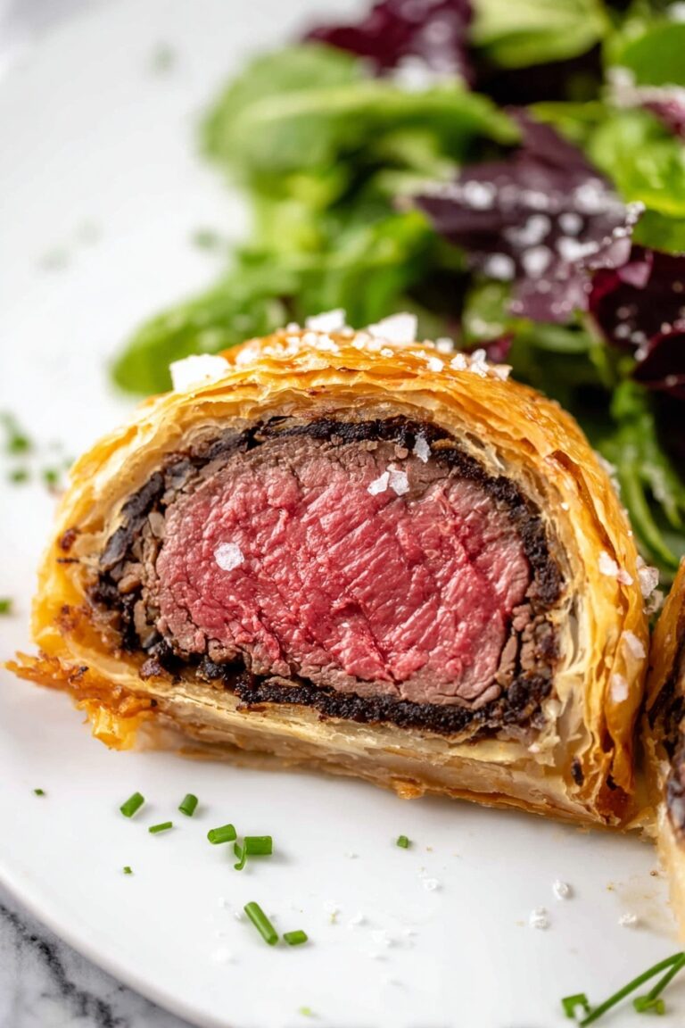 Beef Wellington Recipe with Mushrooms and Puff Pastry Recipe