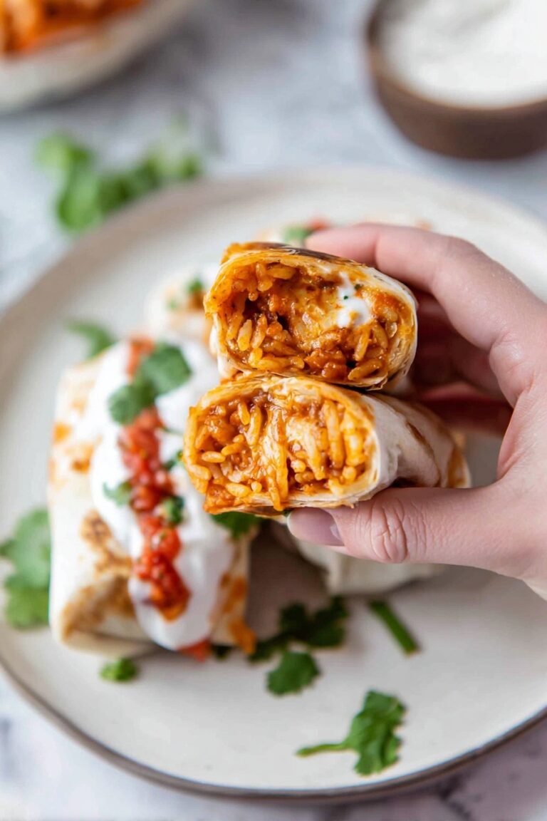 Cheesy Bean Rice Burritos Recipe