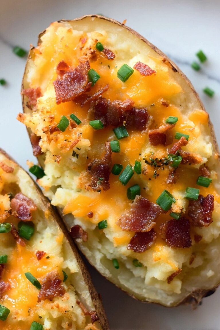 Stuffed Bacon Parmesan Potatoes Recipe