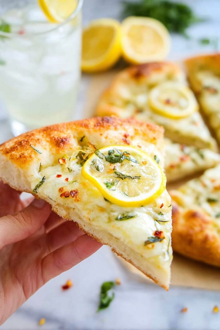 Lemon Mozzarella Pizza Recipe