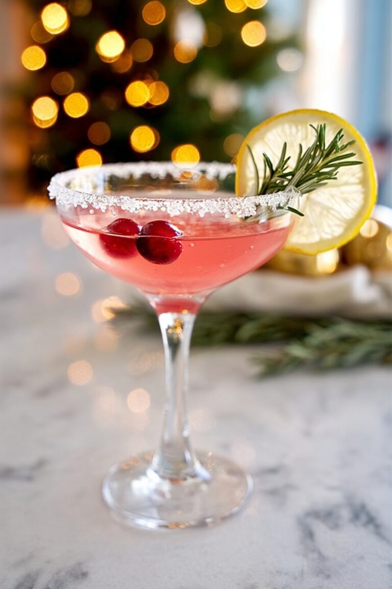 Holiday Lemon Drop Cocktail Recipe