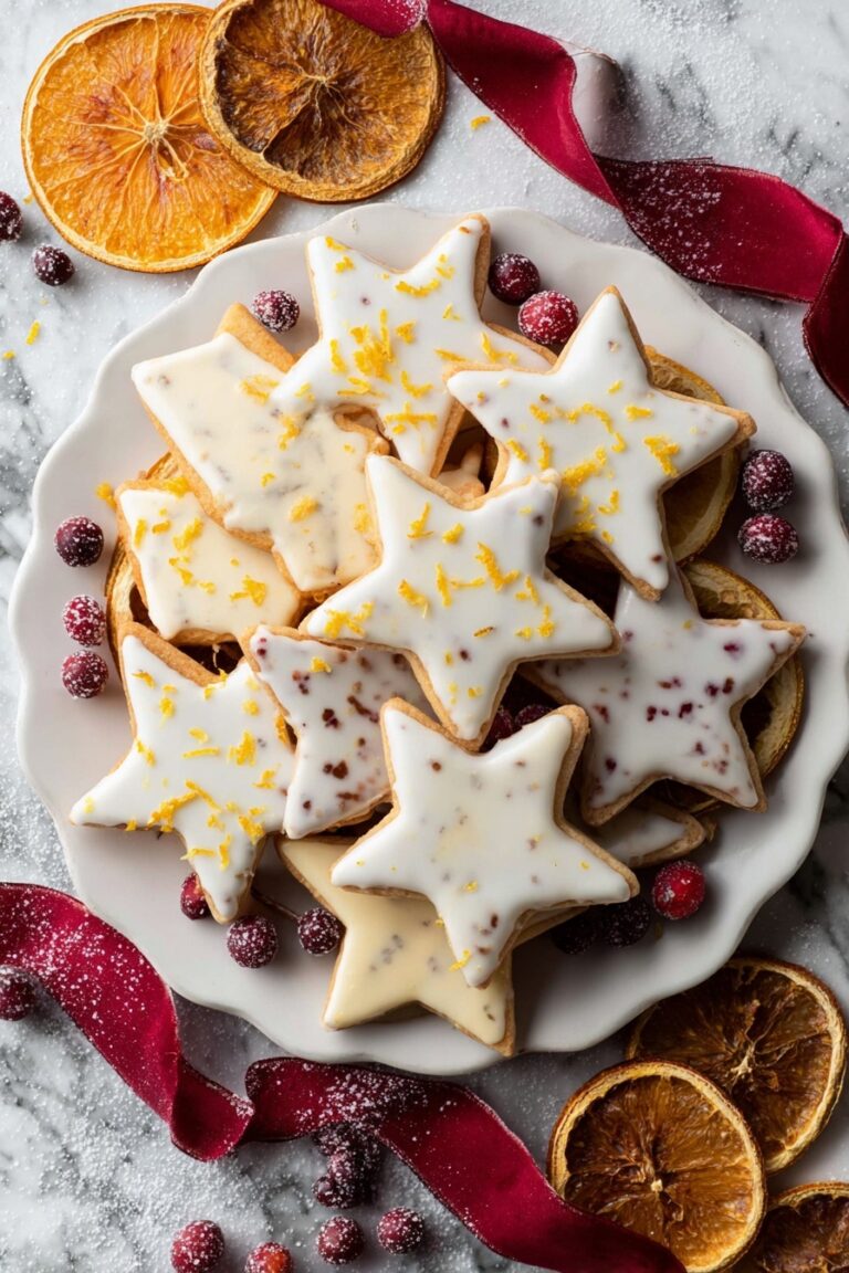 Cranberry Orange Shortbread Cookies Recipe