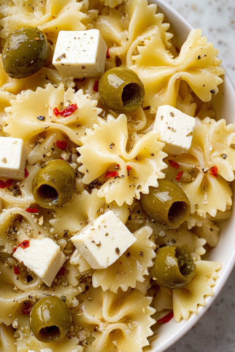 Dirty Martini Pasta Salad Recipe