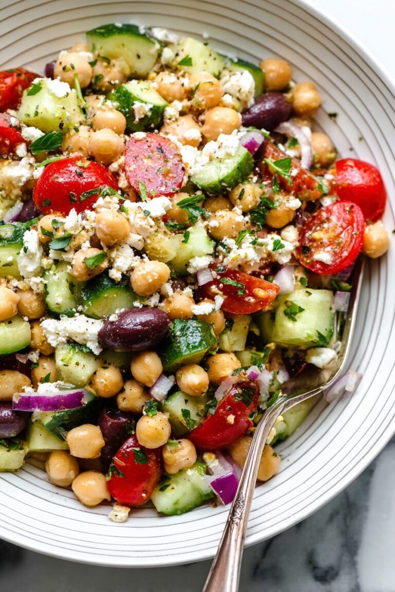 Quick Mediterranean Chickpea Salad Recipe