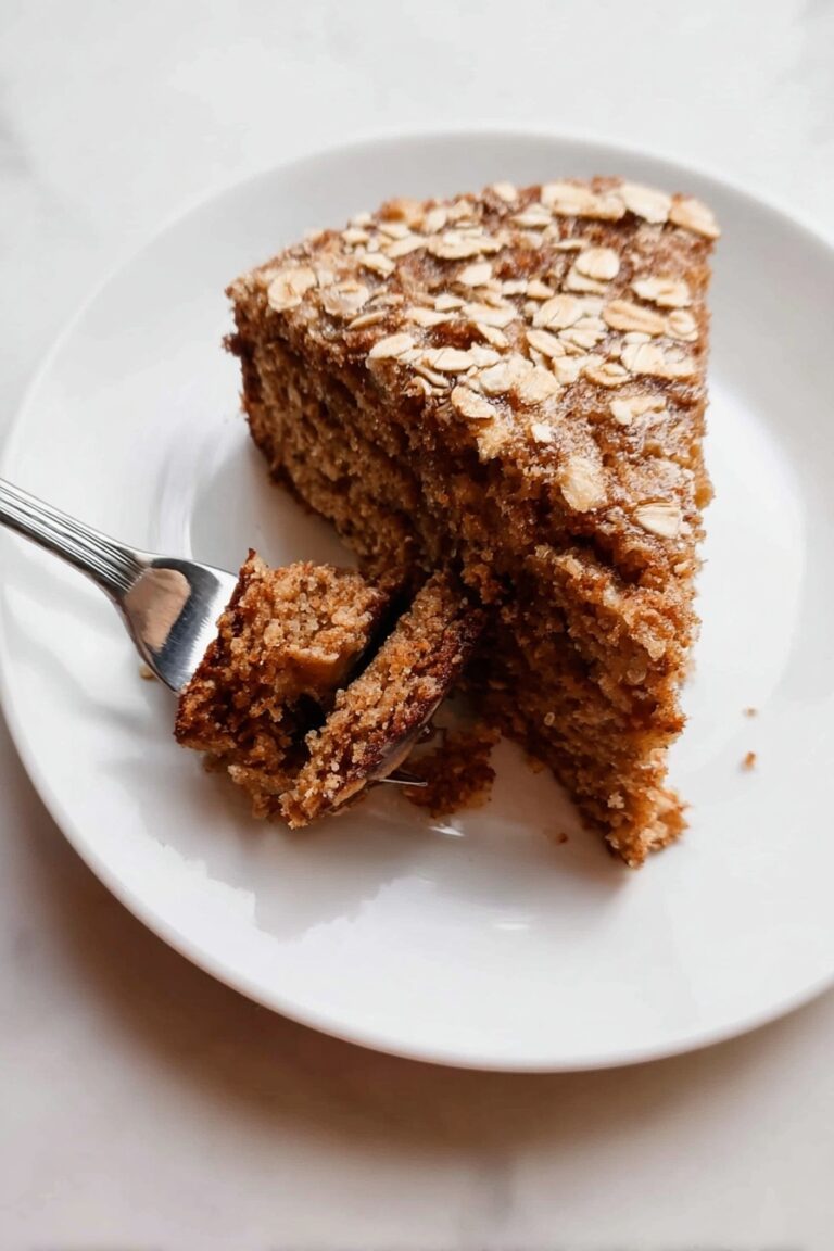 Healthy Apple Oatmeal Cake Recipe