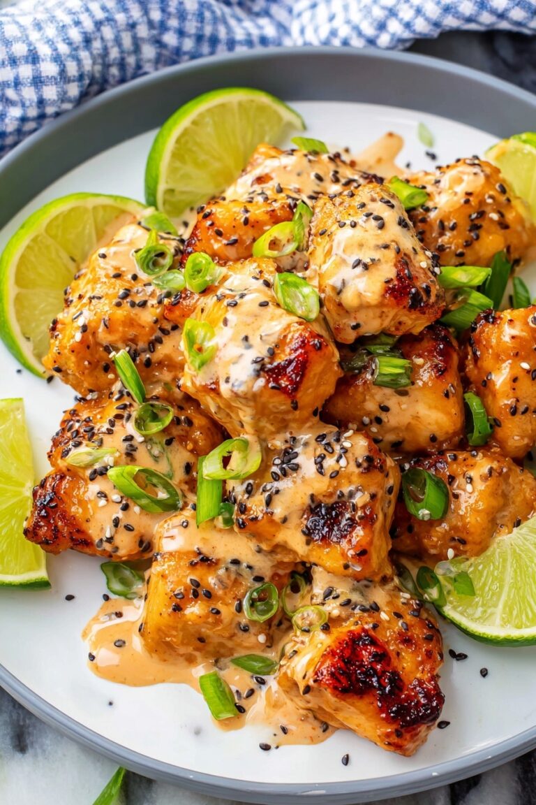 Bang Bang Salmon Bites with Spicy Sauce Recipe