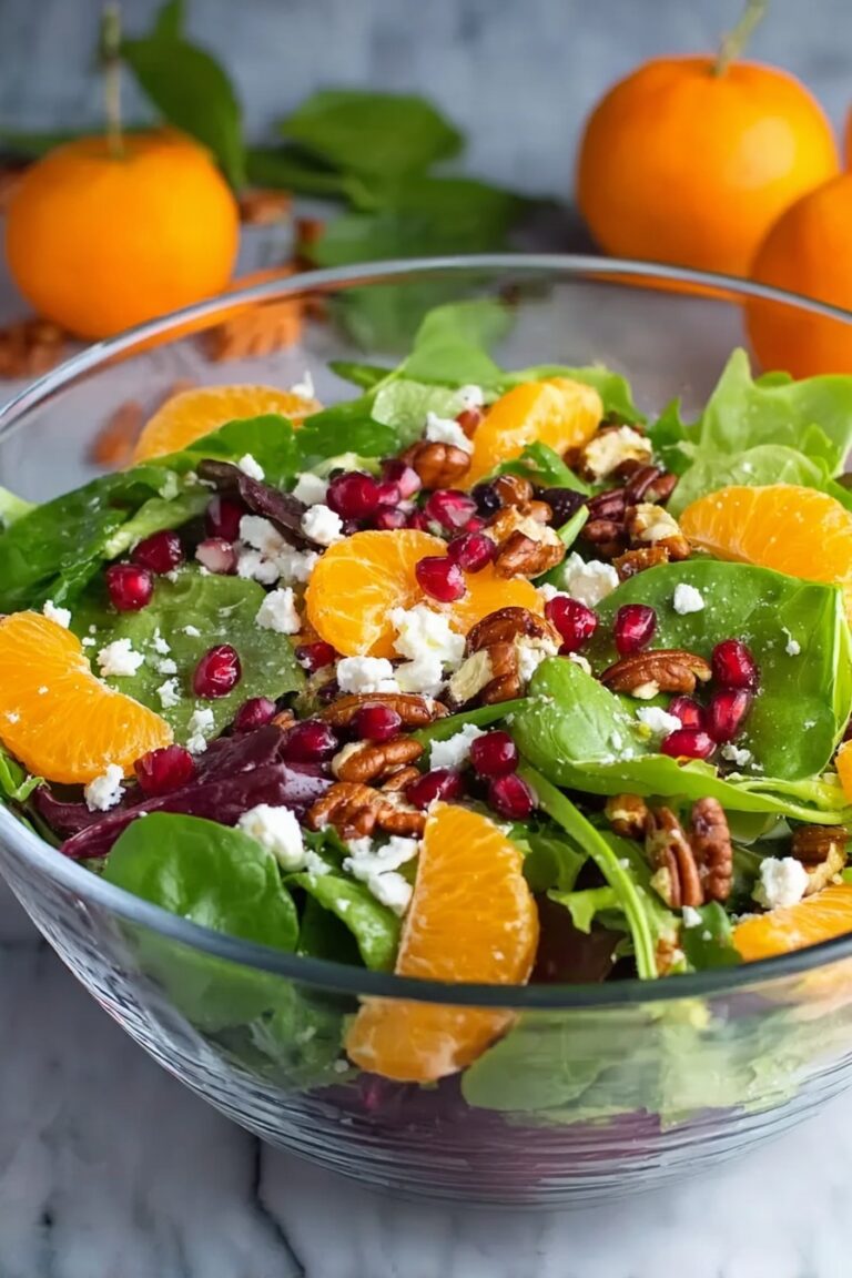 Fresh Winter Salad with Orange and Pomegranate Recipe