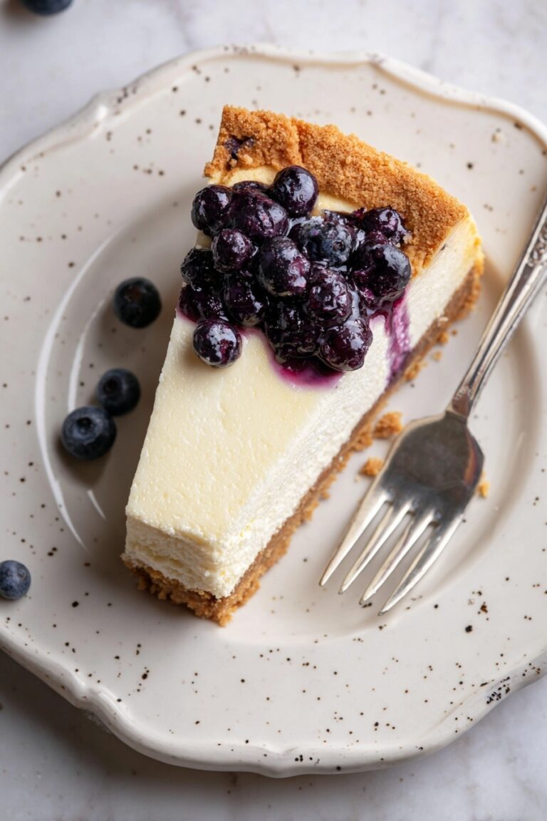 Blueberry Cheesecake with Crumble Topping Recipe