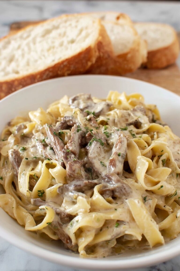 Crock Pot Beef and Egg Noodles Recipe