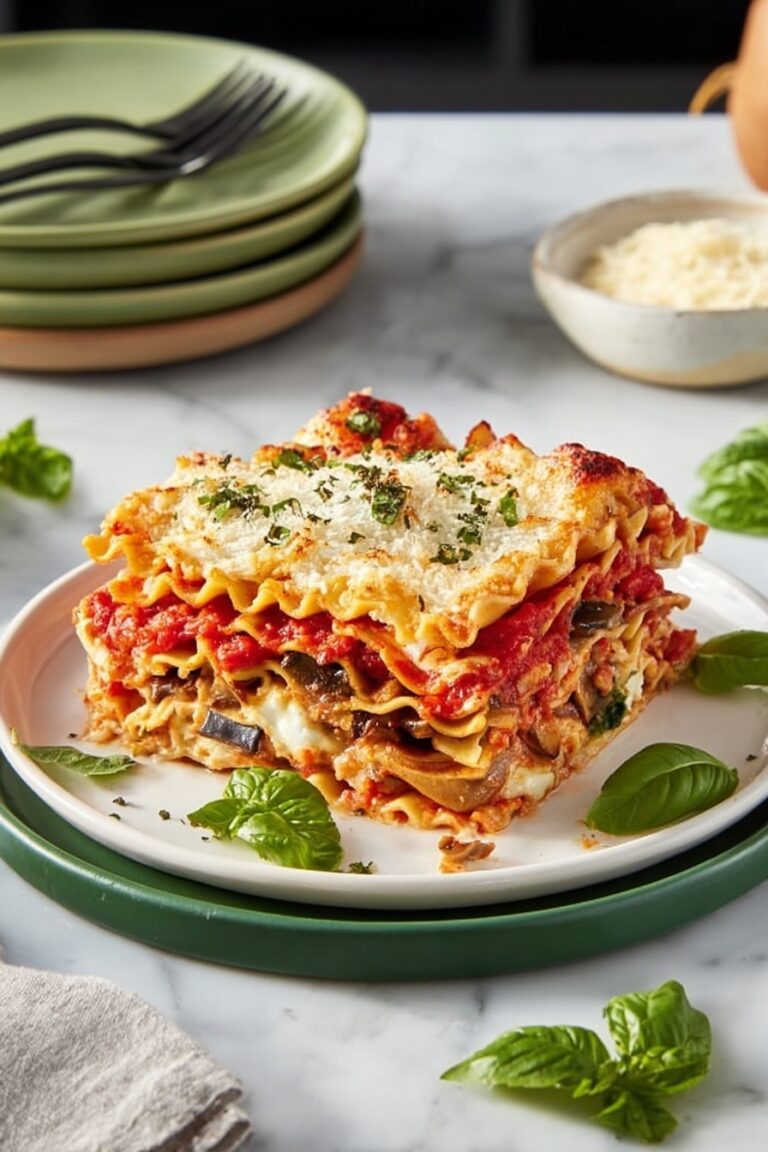 Vegetarian Mushroom Lasagna Recipe