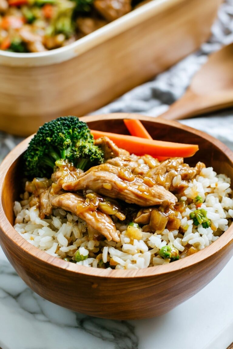 Teriyaki Chicken Casserole with Vegetables Recipe
