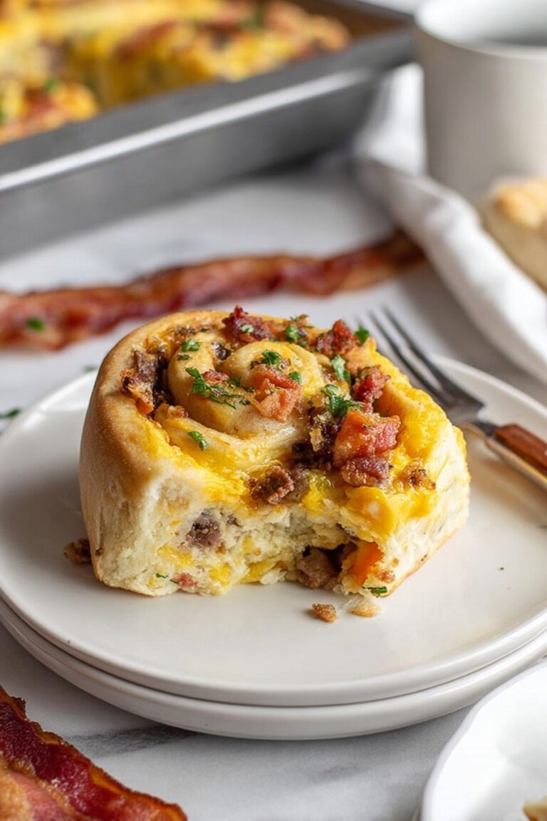 Savory Breakfast Rolls with Sausage and Cheese Recipe