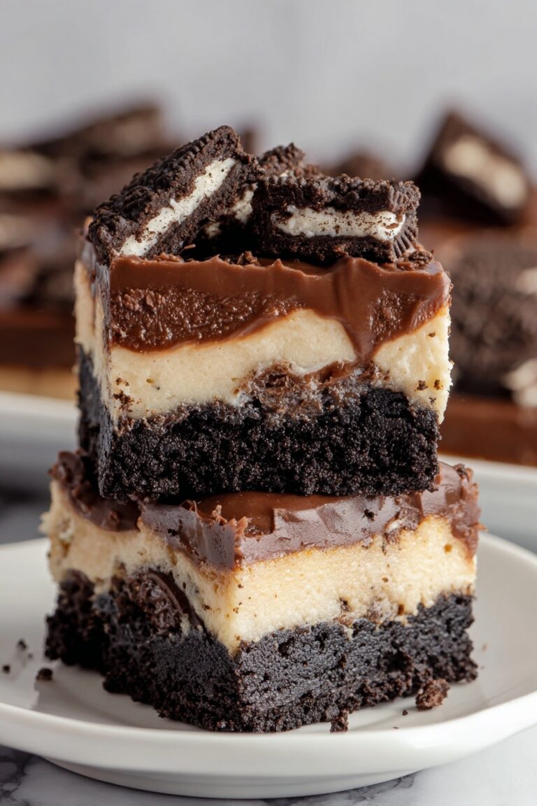 Brownie Oreo Cheesecake Bars Recipe